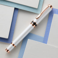 Monteverde Innova Fountain Pen & Ink Set - Cloud Dancer/Rose Gold  (Limited Edition)