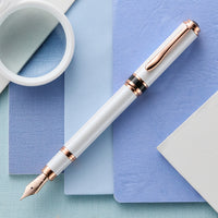 Monteverde Innova Fountain Pen & Ink Set - Cloud Dancer/Rose Gold  (Limited Edition)