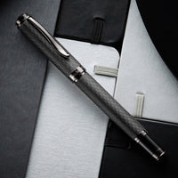 Monteverde Innova Gel Rollerball Pen - Matte Carbon Fiber/Gunmetal