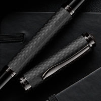Monteverde Innova Gel Rollerball Pen - Matte Carbon Fiber/Gunmetal