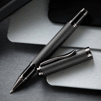Monteverde Innova Gel Rollerball Pen - Matte Carbon Fiber/Gunmetal
