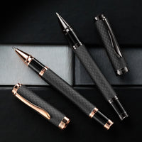 Monteverde Innova Gel Rollerball Pen - Matte Carbon Fiber/Gunmetal