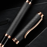 Monteverde Innova Fountain Pen - Matte Carbon Fiber/Rose Gold