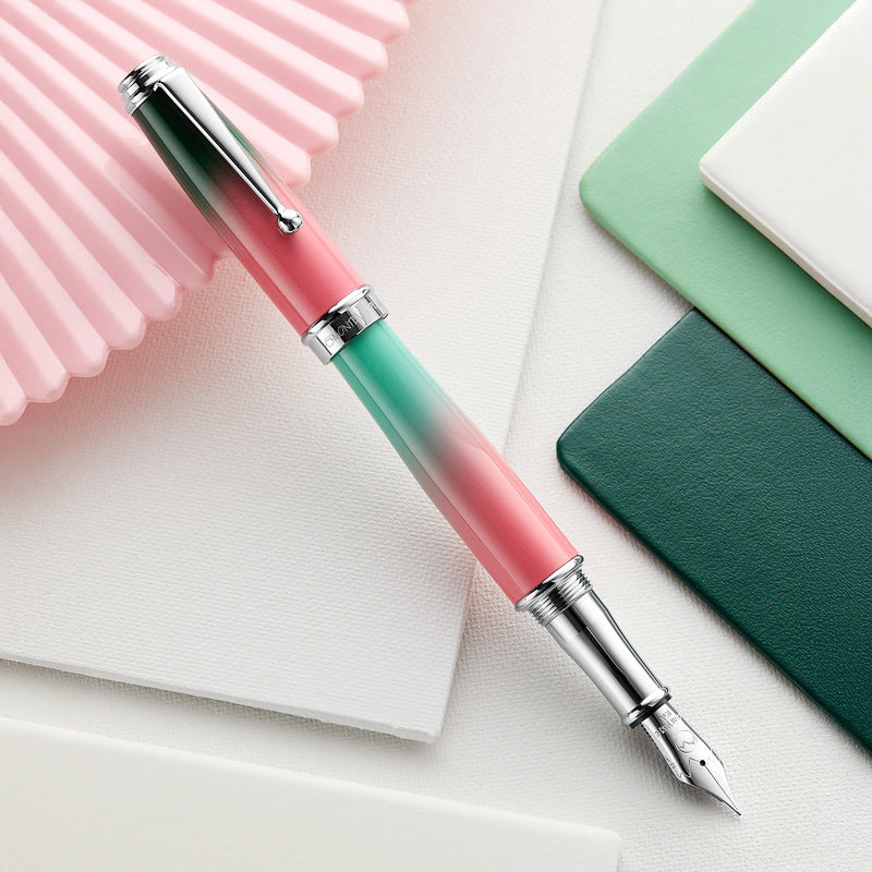 Monteverde Invincia Deluxe Fountain Pen - Watermelon Ombré (Special Edition)