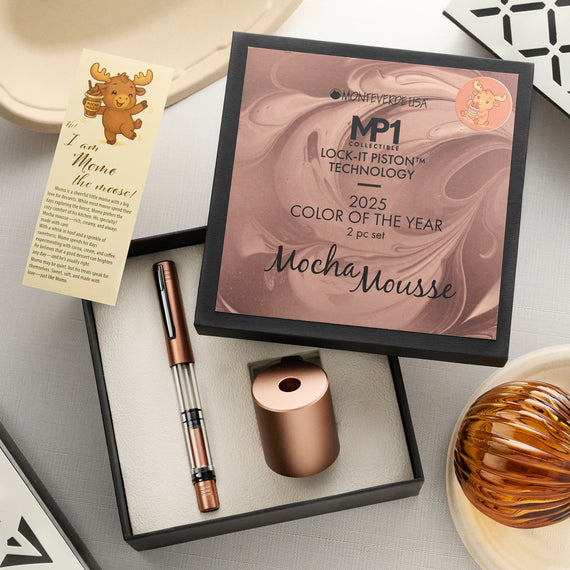 Monteverde MP1 Collectible Fountain Pen Gift Set - Mocha Mousse (Special Edition)