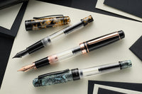 Monteverde Prima Piston Fountain Pen - Orange Marble (Special Edition)