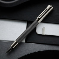 Monteverde Ritma Fountain Pen - Matte Carbon Fiber