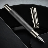 Monteverde Ritma Fountain Pen - Matte Carbon Fiber