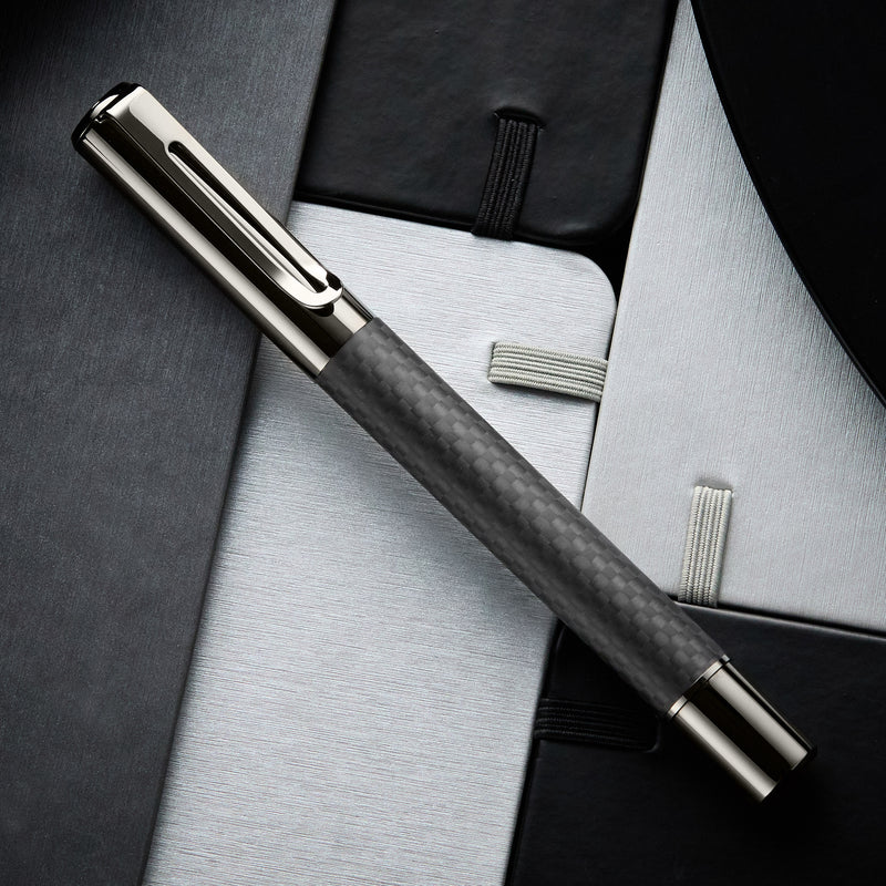 Monteverde Ritma Fountain Pen - Matte Carbon Fiber