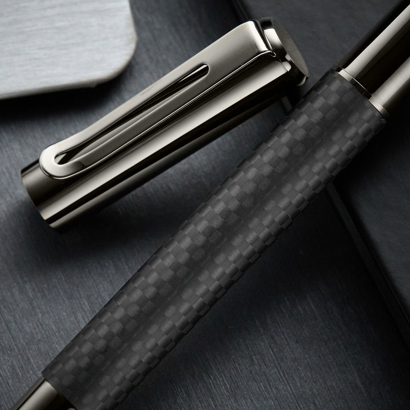 Monteverde Ritma Fountain Pen - Matte Carbon Fiber