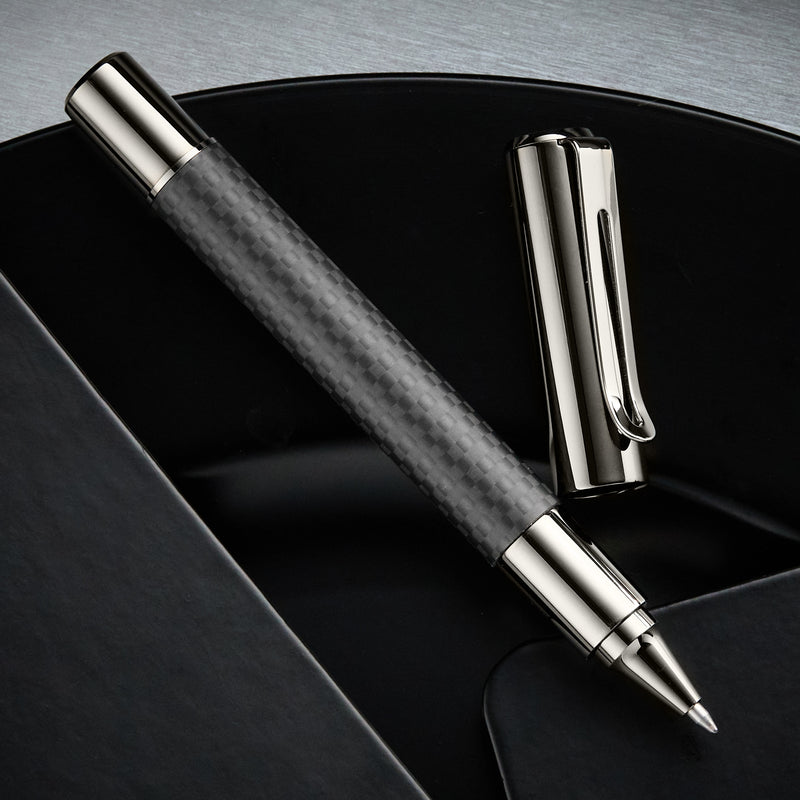 Monteverde Ritma Gel Rollerball Pen - Matte Carbon Fiber