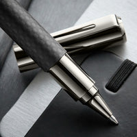 Monteverde Ritma Gel Rollerball Pen - Matte Carbon Fiber