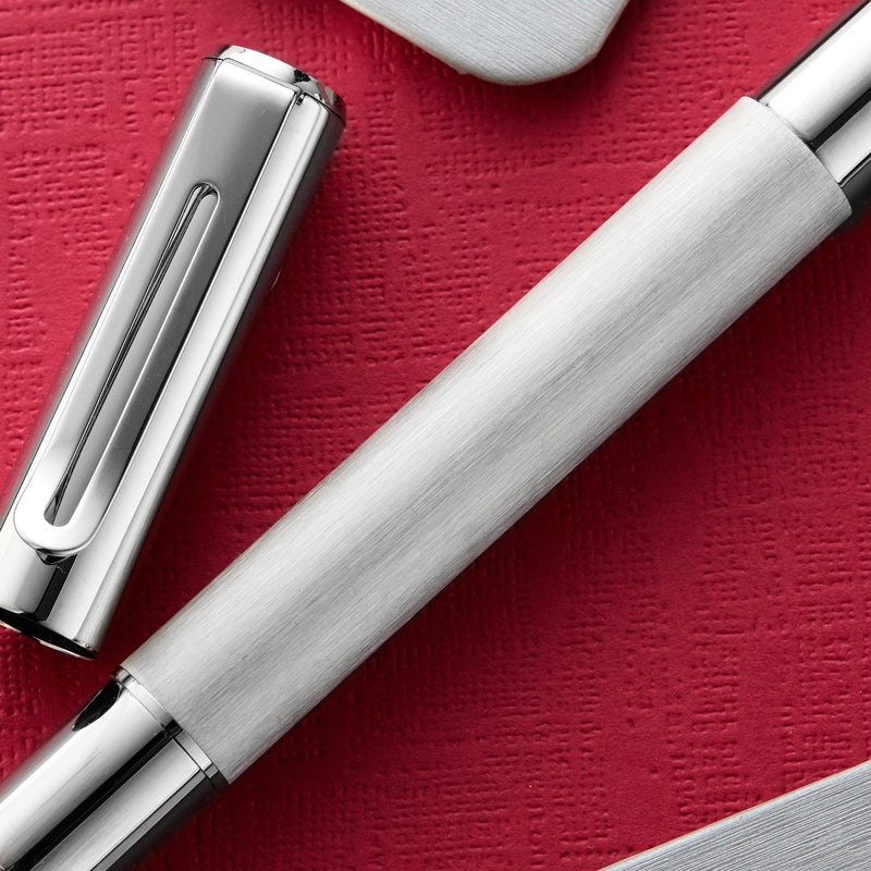 Monteverde Ritma Gel Rollerball Pen - Brushed Stainless Steel