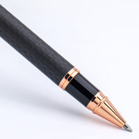 Monteverde Innova Gel Rollerball Pen - Matte Carbon Fiber/Rose Gold