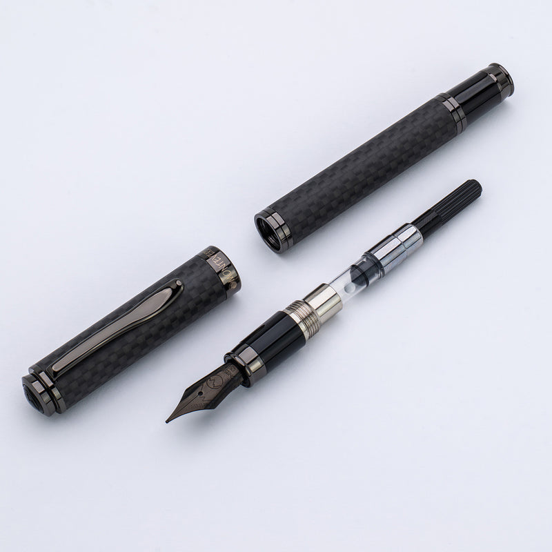 Monteverde Innova Fountain Pen - Matte Carbon Fiber/Gunmetal