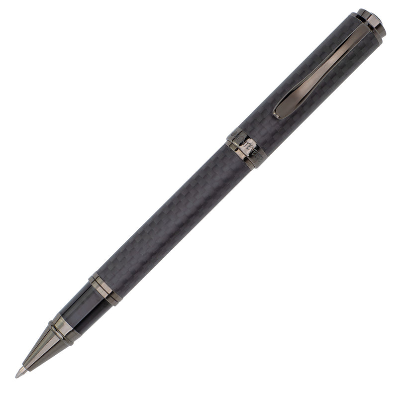 Monteverde Innova Gel Rollerball Pen - Matte Carbon Fiber/Gunmetal