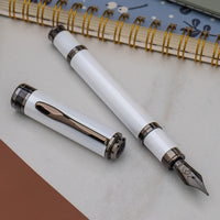 Monteverde Innova Fountain Pen & Ink Set - Cloud Dancer/Gunmetal (Limited Edition)