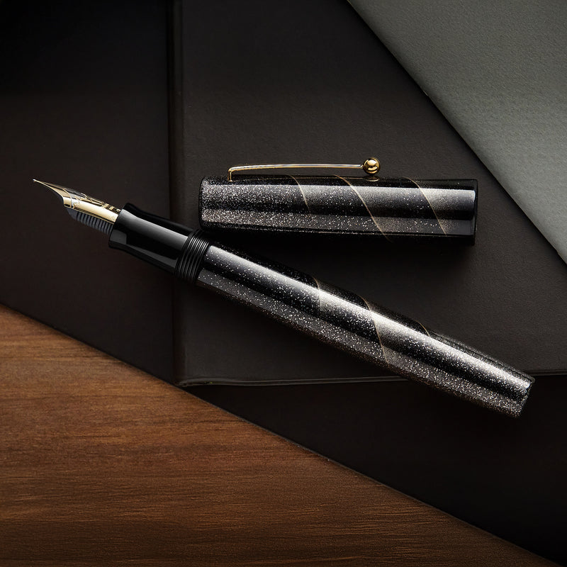 Namiki Aya Maki-e Fountain Pen - Hayate Black