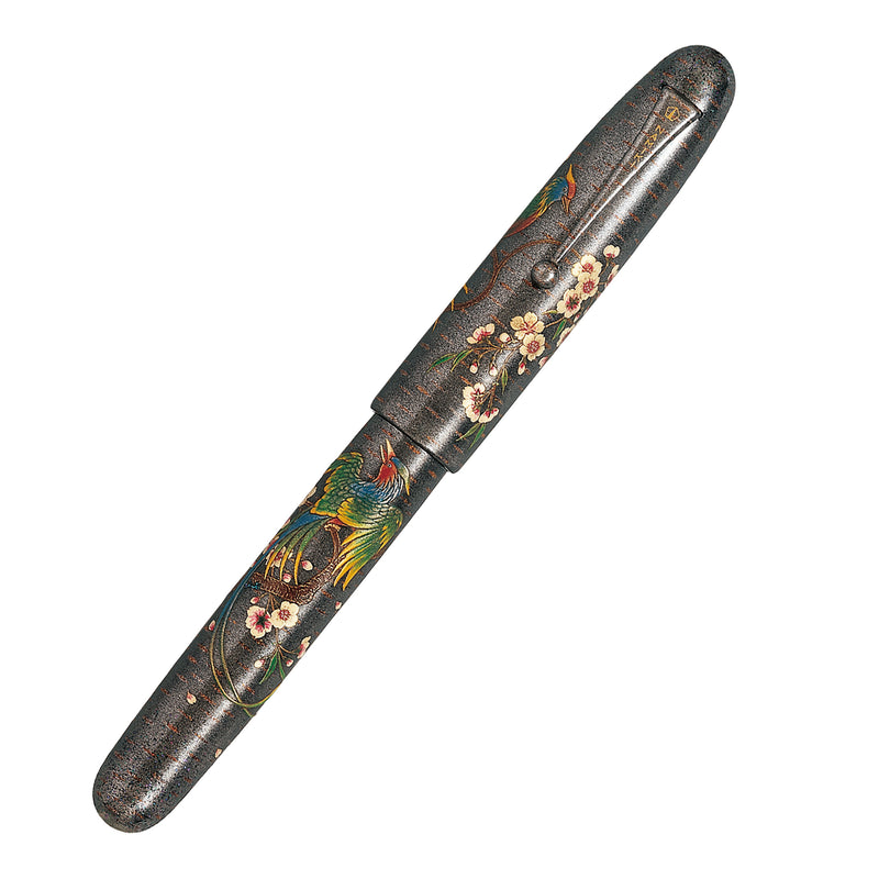 Namiki Emperor Maki-e Fountain Pen - Rakucho Birds and Weeping Cherry Blossom