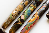 Namiki Yukari Royale Maki-e Fountain Pen - Parrot with Peach