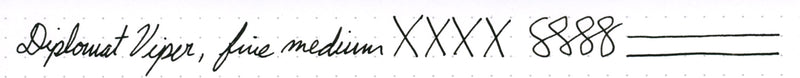 Diplomat Viper Fountain Pen writing sample