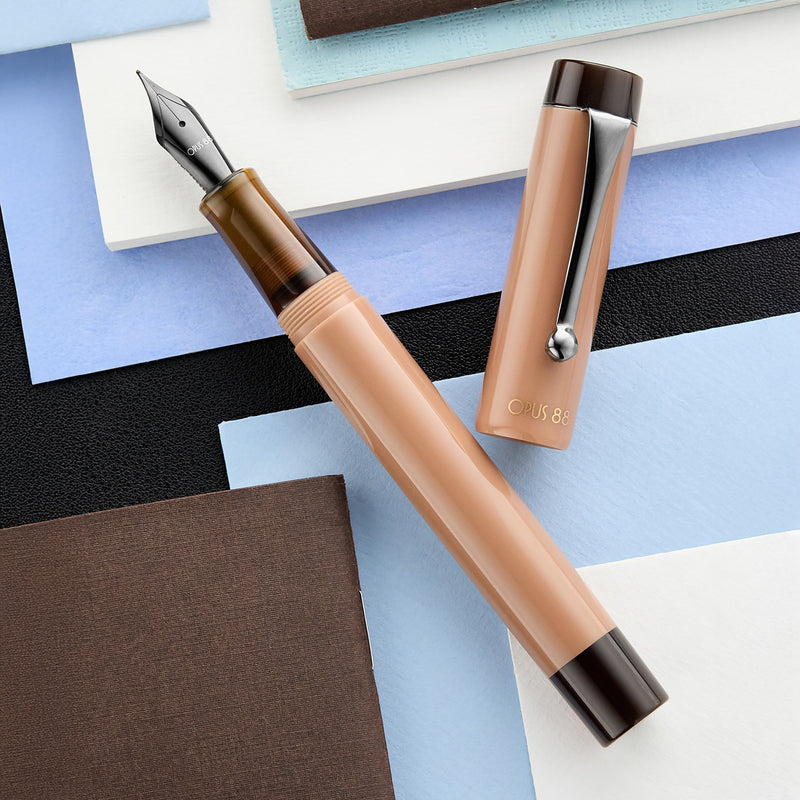 Opus 88 Demonstrator Fountain Pen - Mocha Mousse (Limited Edition)