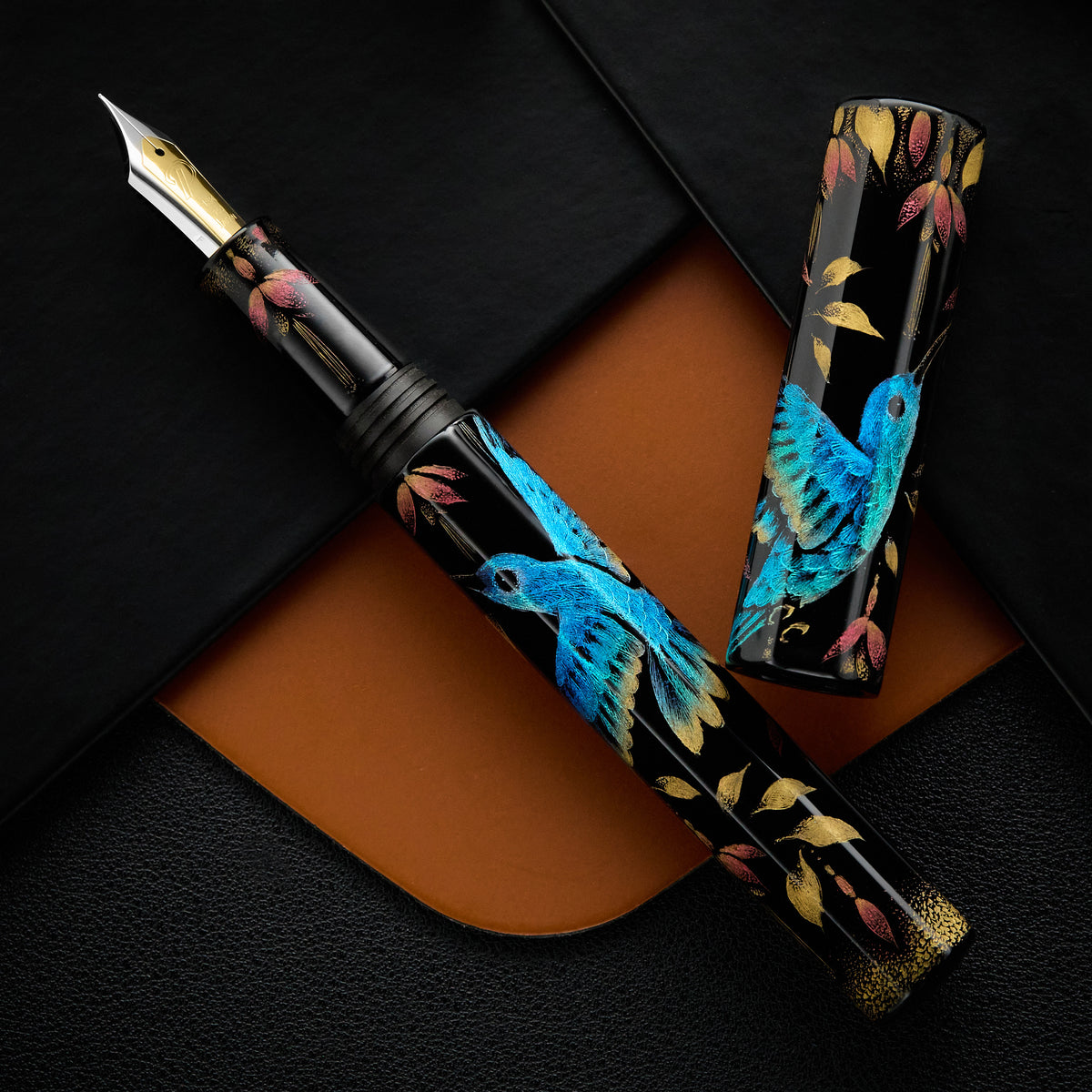 Palisades Octagonal Chinkin Fountain Pen - Hummingbird (Limited Edition)