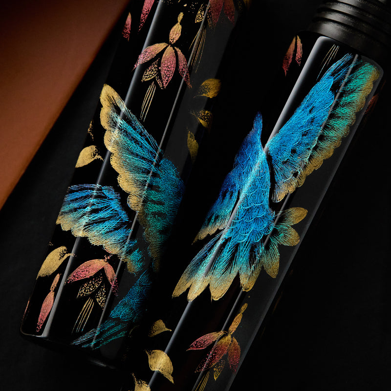 Palisades Octagonal Chinkin Fountain Pen - Hummingbird (Limited Edition)