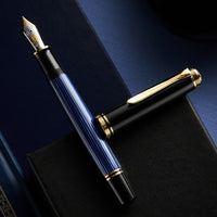 Pelikan M800 Fountain Pen - Black-Blue