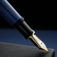 Pelikan M800 Fountain Pen - Black-Blue