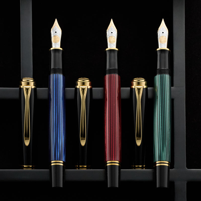 Pelikan M800 Fountain Pen - Black-Blue