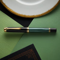 Pelikan M800 Fountain Pen - Black-Green
