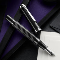 Pelikan M815 Fountain Pen - Metal Striped Black (Special Edition)
