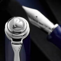 Pelikan M815 Fountain Pen - Metal Striped Blue (Special Edition)