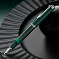 Pelikan M815 Fountain Pen - Metal Striped Green (Special Edition)