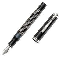 Pelikan M815 Fountain Pen - Metal Striped Black (Special Edition)