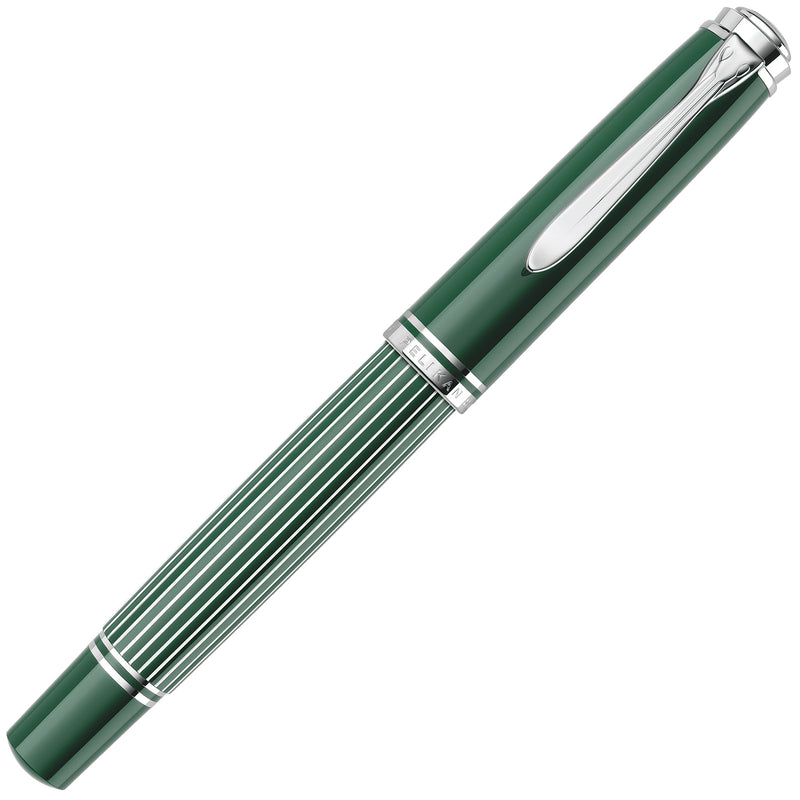 Pelikan M815 Fountain Pen - Metal Striped Green (Special Edition)
