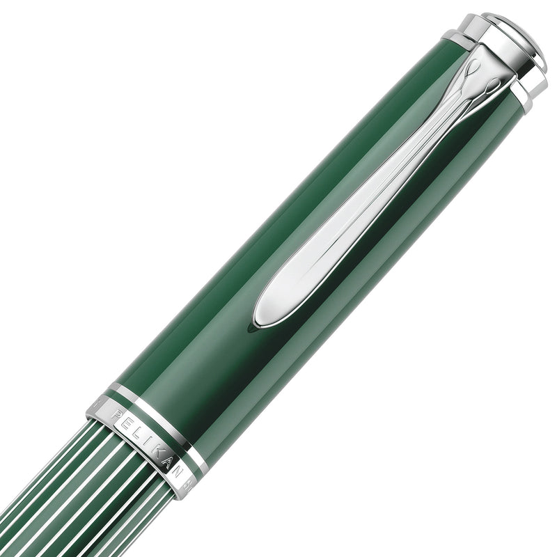 Pelikan M815 Fountain Pen - Metal Striped Green (Special Edition)