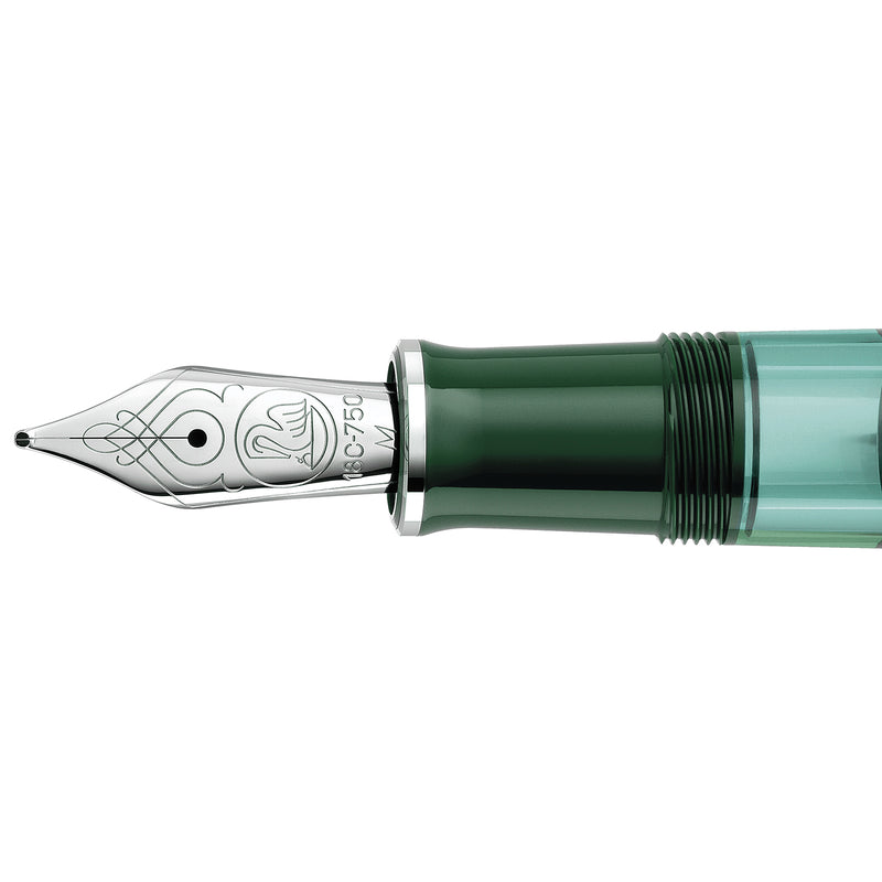 Pelikan M815 Fountain Pen - Metal Striped Green (Special Edition)