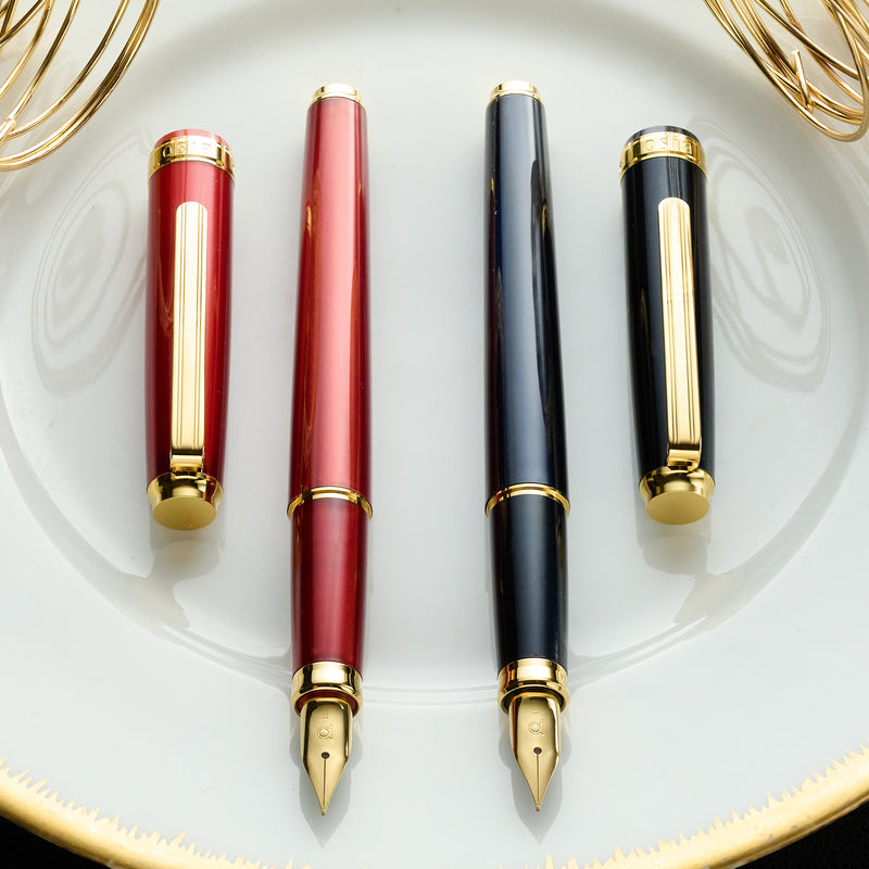 Platinum BISO Fountain Pen - Flame Red