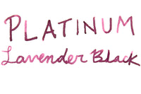 Platinum Classic Lavender Black - Ink Sample