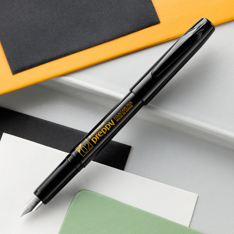 Platinum Preppy Fountain Pen - Black Edition/Orange (Limited Edition)