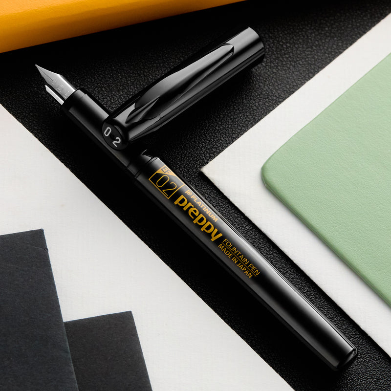 Platinum Preppy Fountain Pen - Black Edition/Orange (Limited Edition)