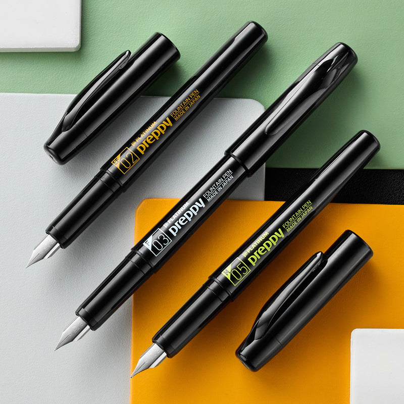 Platinum Preppy Fountain Pen - Black Edition/Orange (Limited Edition)