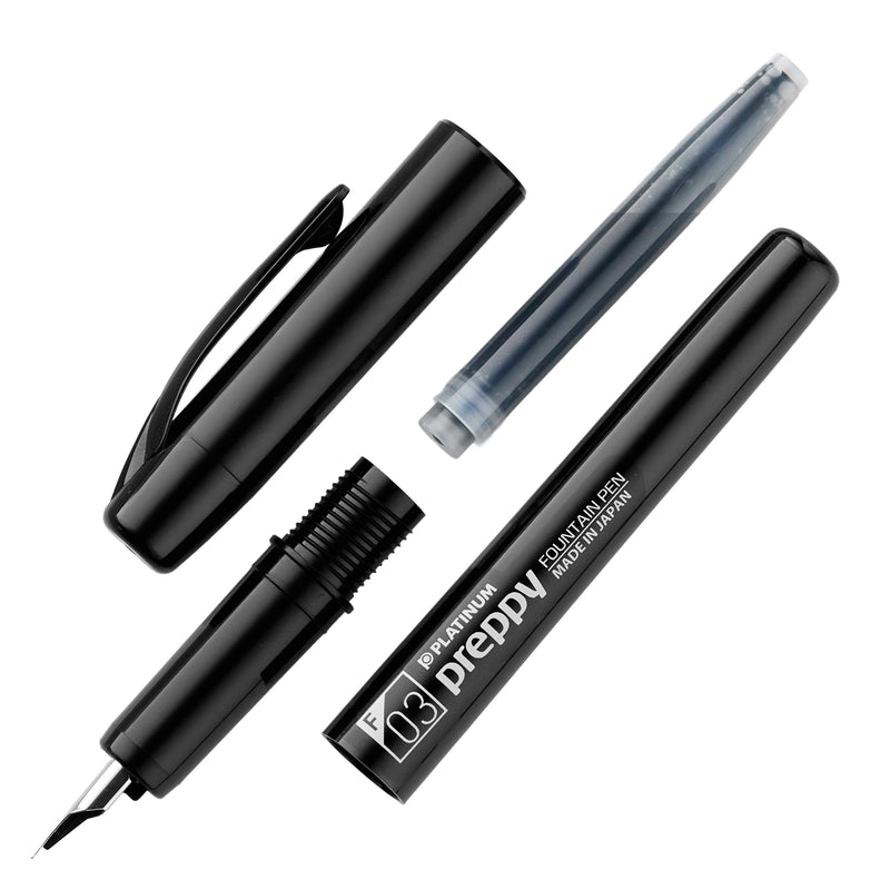 Platinum Preppy Fountain Pen - Black Edition/White (Limited Edition)