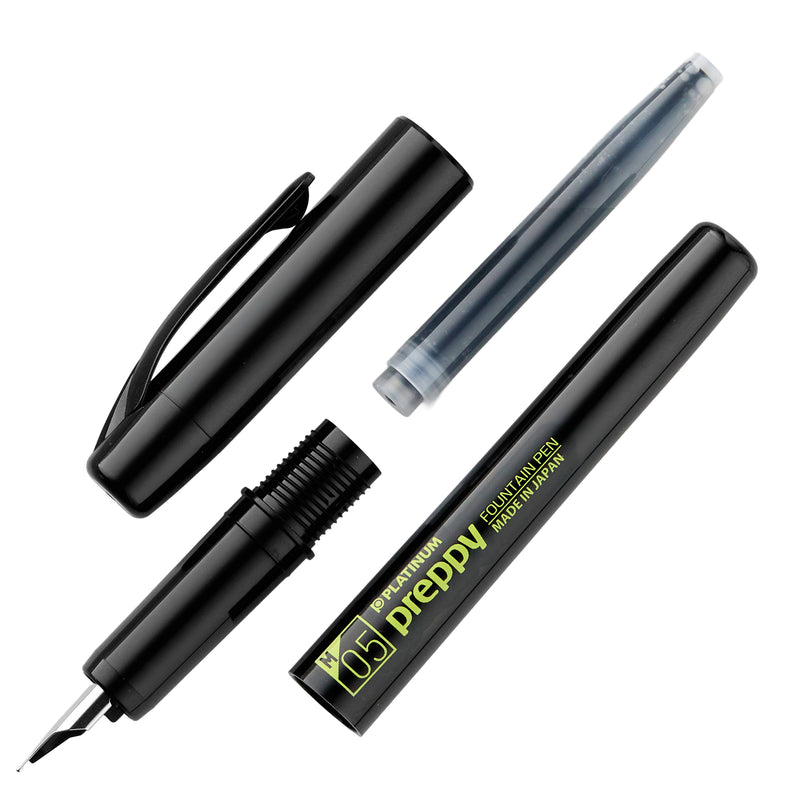 Platinum Preppy Fountain Pen - Black Edition/Yellow (Limited Edition)