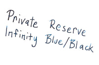 Private Reserve Infinity Blue/Black - Ink Sample
