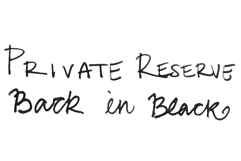 Private Reserve Back in Black (Limited Edition) - Ink Sample