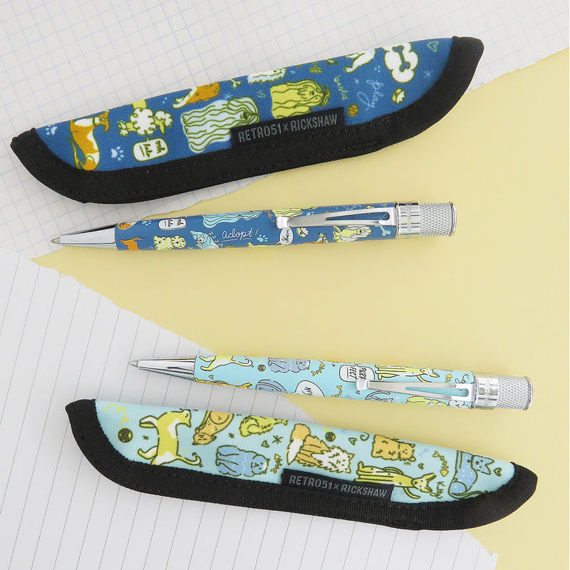 Retro 51 x Rickshaw Bagworks 1 Pen Sleeve - Dog Rescue VI