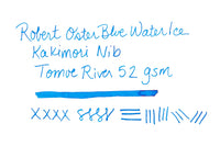 Robert Oster Blue Water Ice - Ink Sample